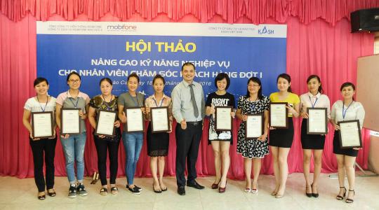 KASH Việt Nam phối hợp với Công ty Dịch vụ Mobifone khu vực 4 tổ chức chương trình đào tạo “Kỹ năng bán hàng chuyên nghiệp”