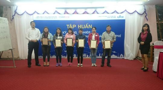 Tổ chức thành công khóa tập huấn ” Kỹ năng, nghiệp vụ Chăm sóc khách hàng và Thanh toán cước phí đợt 2 năm 2016″ cho Công ty Dịch vụ Mobifone khu vực 4
